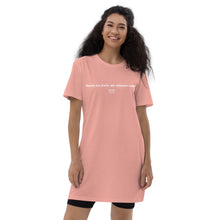 Lade das Bild in den Galerie-Viewer, &#39;&#39;KOMM INS CAFE&#39;&#39; BIO 100% Shirtkleid Damen

