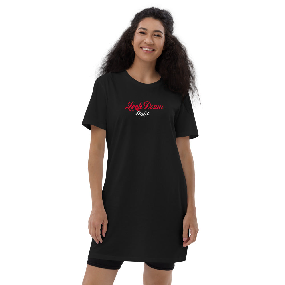 ''LOCKDOWN LIGHT'' BIO 100% Shirtkleid Damen